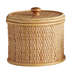 Tall Round Box Woven Lid