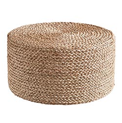 Cylinder Seagrass Pouf