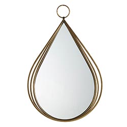 Droplet Shape Gold Mirror